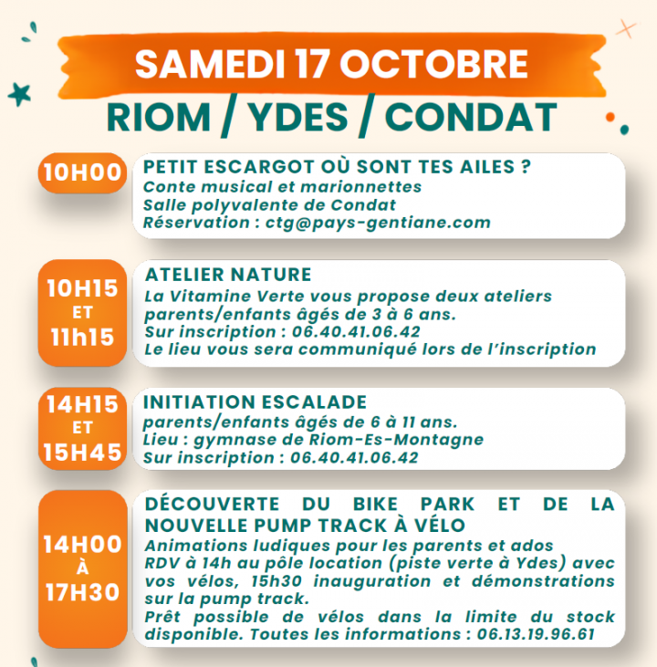 Programme riom